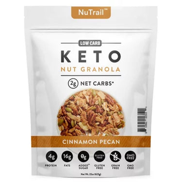 Nutrail Low Carb Keto Nut Granola, Cinnamon Pecan, 22 Oz.